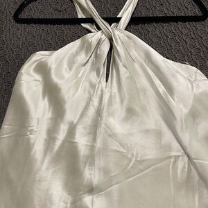 Banana republic, champagne colored silk top